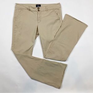AMERICAN EAGLE Khaki Artist Chino Pants - Size 12 Long